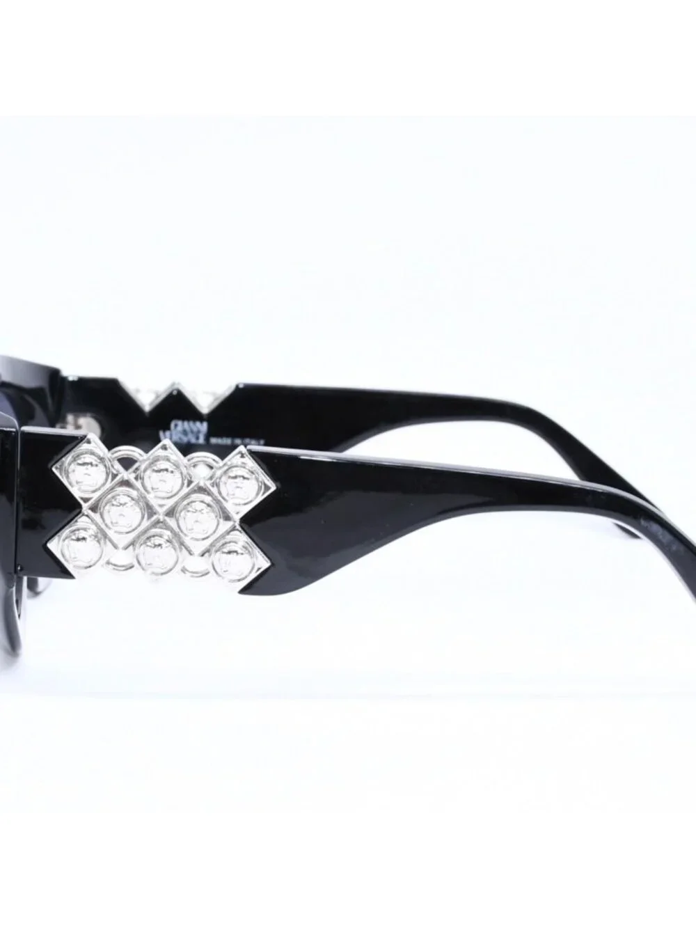 Versace Sunglasses Eyewear Medusa Black Silver
